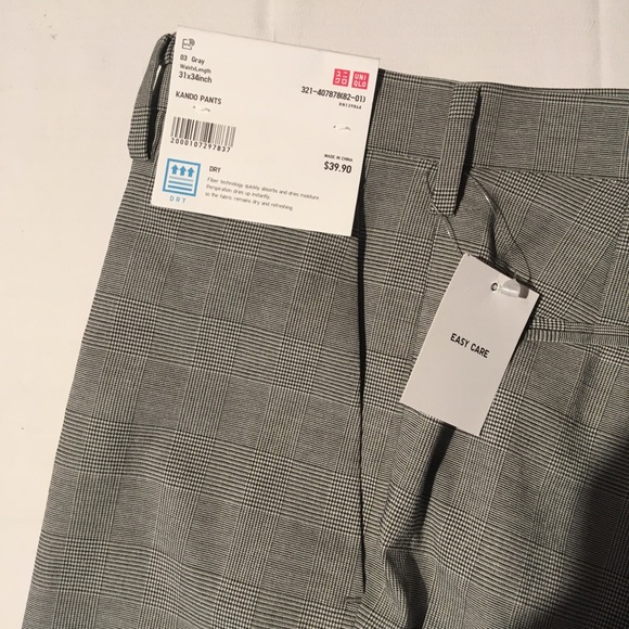 checkered pants uniqlo